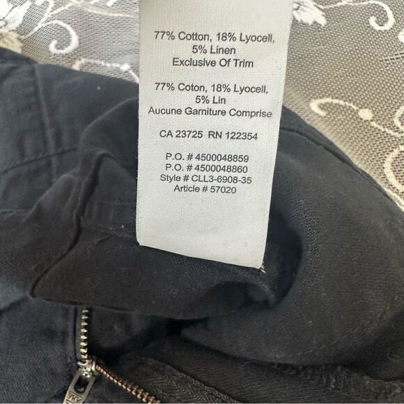 Aritzia Golden By TNA Cotton Lyocell Blend Joggers Black Sz 6 - Picture 11 of 14